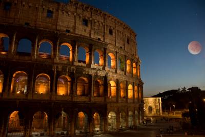 Moon Rising over Colosiem